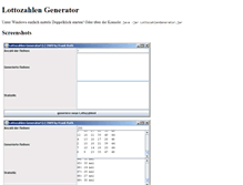 Tablet Screenshot of lottozahlen-generator.mynotiz.de